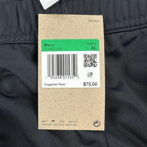 Nike Tennis Track Pants Mens XL Standard Fit DC6021-010 Polyester Gym Joggers - Picture 7 of 14